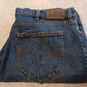 Lee Dark Blue Straight Men Jeans